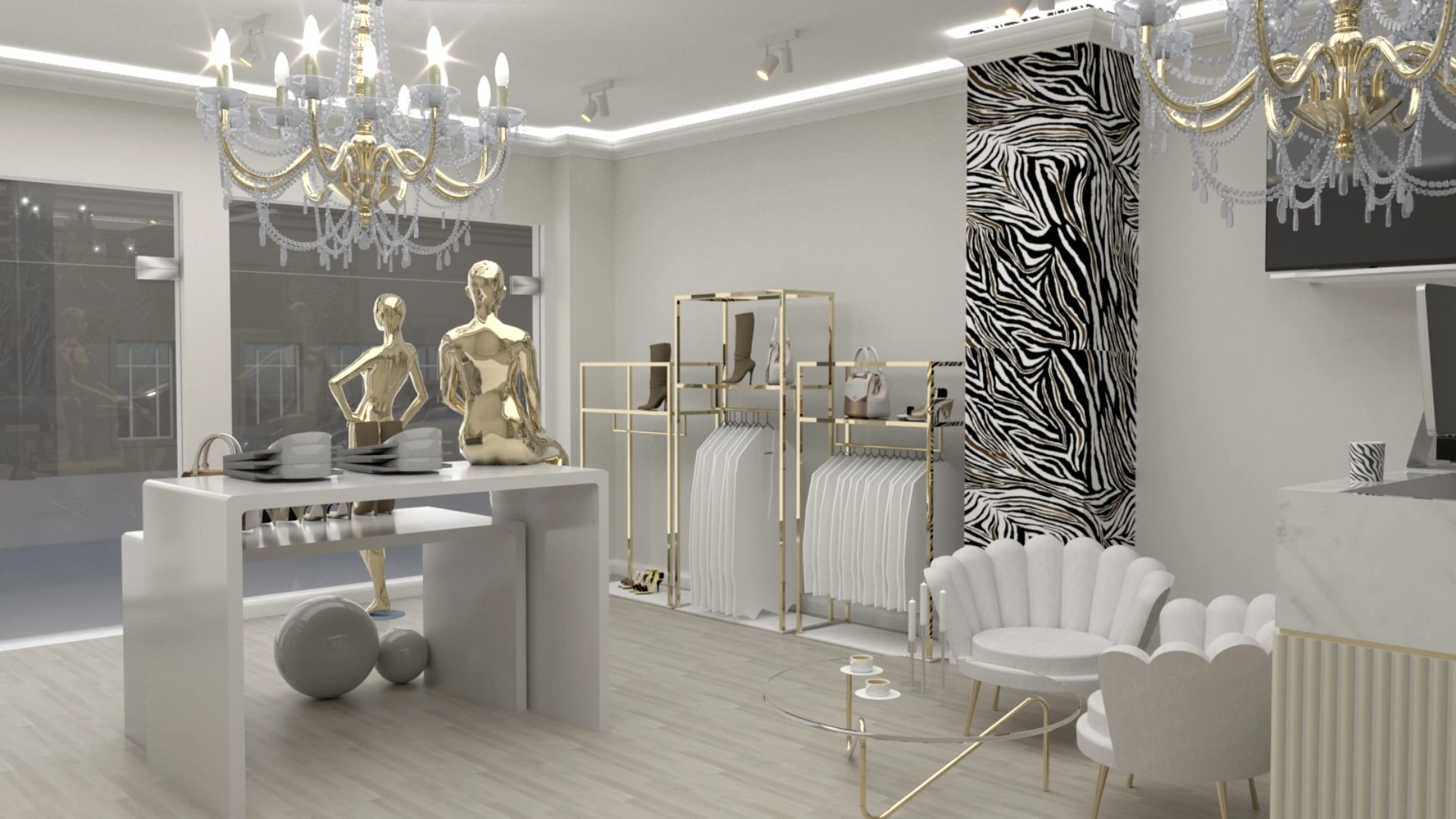 Projekt wnętrza. Oświetlenie klasyczne i nowczesne